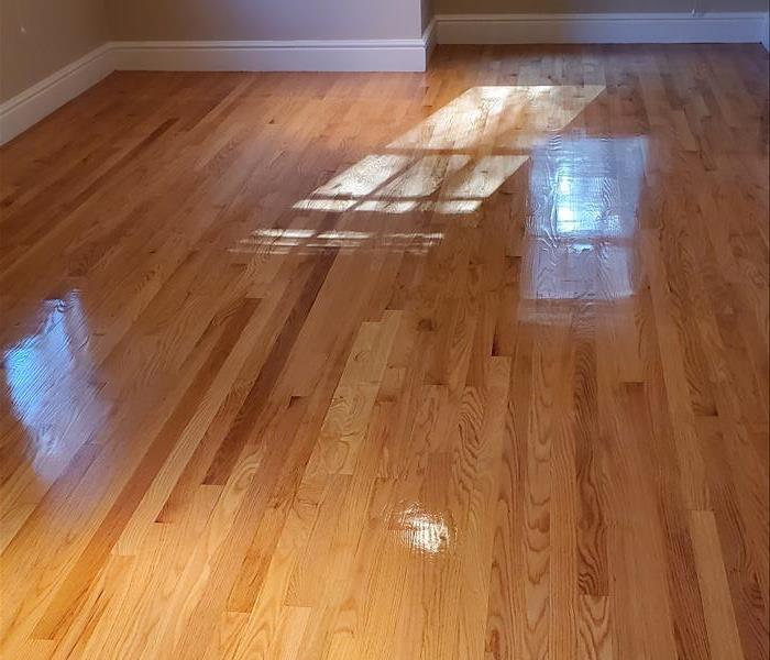 hardwood floors in Weston MA refinished after water damage