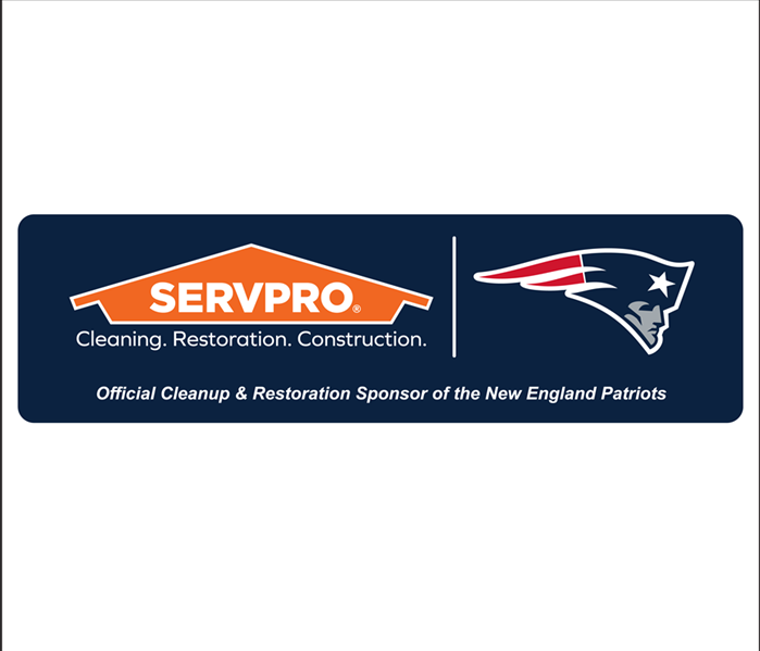 SERVPRO and New England Patriots logos side by side